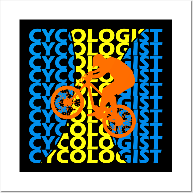 The bicycle design - the perfect Christmas or birthday present for a cyclist, mountain bike lover and gift idea for everyone who loves cycling, bicycle tour, mountain bike mtb and road bike. Wall Art by AS Shirts